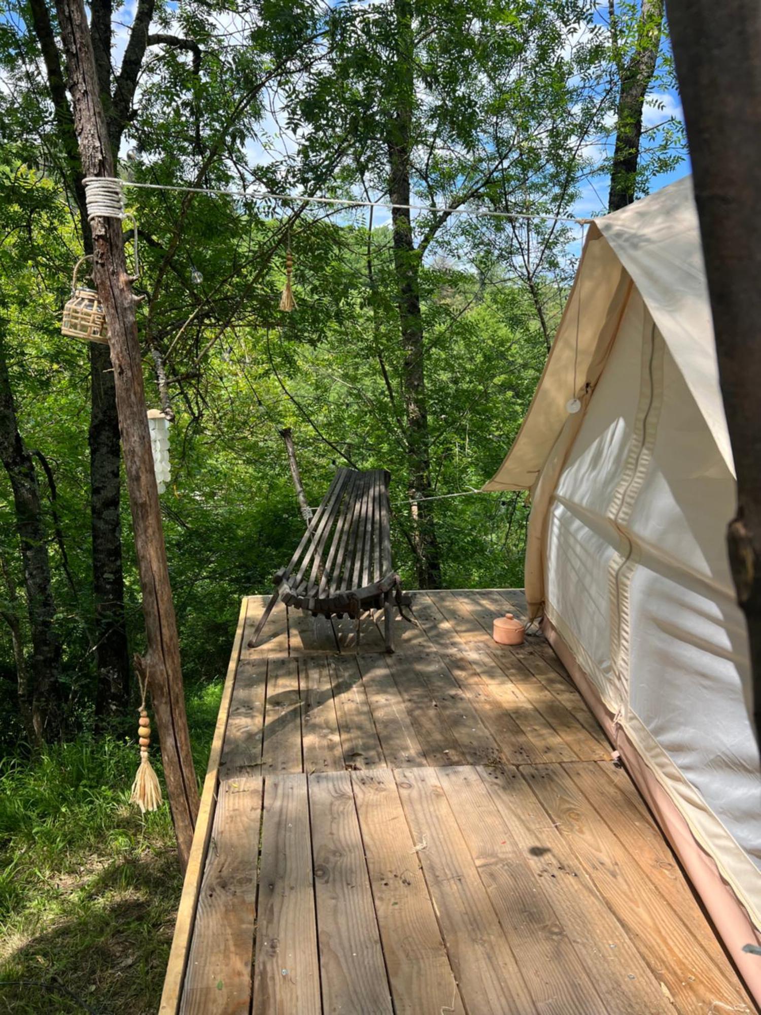 Tente Lodge En Pleine Nature Sumene Exterior photo